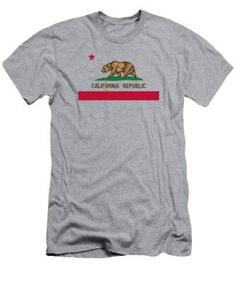 Chest Back California Republic Print T-shirt Zombie T-shirt Fashion Hipster Top